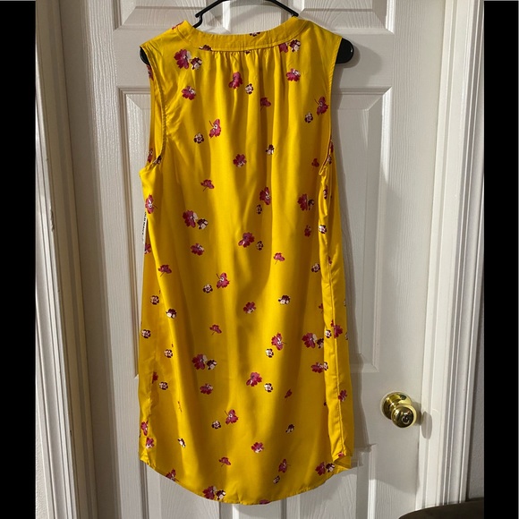 NWT OLD NAVY YELLOW FLORAL PRINT DRESS. Sz XL. - Picture 2 of 8